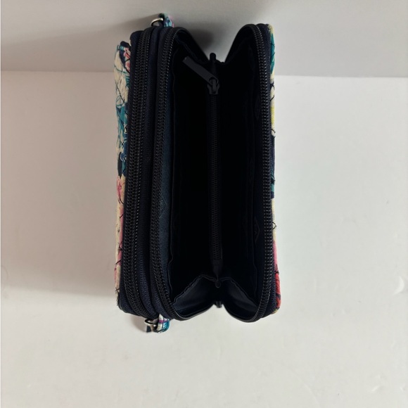 Vera Bradley Floral Quilted Crossbody Wallet Bag - Picture 6 of 8